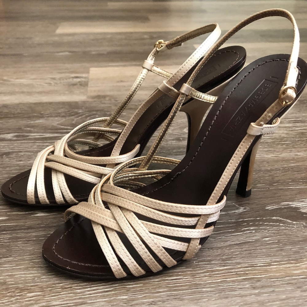 BCBGMAXAZRIA Dress Sandals MA-IARBAN Powder Satin